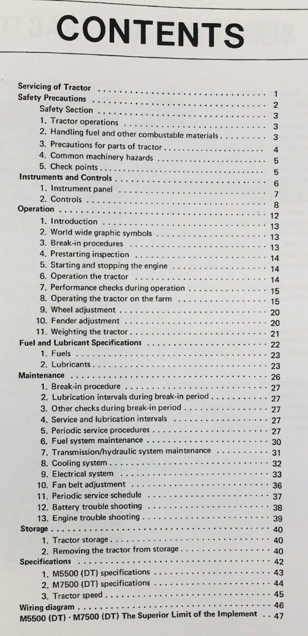 Kubota M5500 Dt Tractor Workshop Service Parts Operators Workshop Manual Set - Image 11