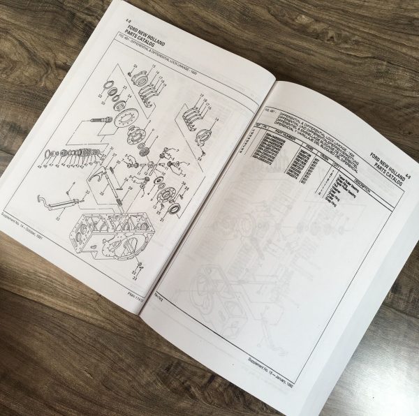 Ford 1920 2120 Tractor Parts Manual Catalog Book Assembly Schematics Views - Image 4