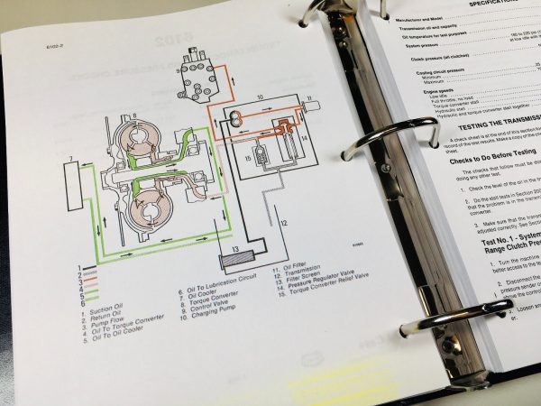 Case W14B Wheel Loader Service Parts Operators Manual Shop Repair Set - Image 7