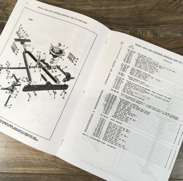 Massey Harris Mustang Tractor Parts Repair Manual Catalog Assembly S/N 1001 & Up - Image 10