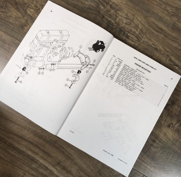 Case 584D 585D 586D Forklift Parts Catalog Operators Manual Owners Set - Image 4