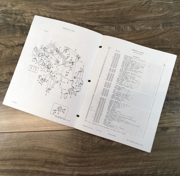 Massey Ferguson MF 40B Backhoe Loader Tractor Service Parts Manual Repair Set - Image 9