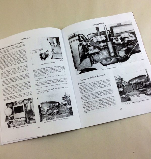 Farmall C Operators Owners Manual Maintenence Operation Lubrication Gasoline - Image 4