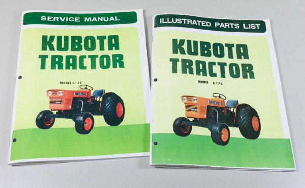 Kubota L175 Tractor Service Repair Manual Parts Catalog Shop Set Workshop