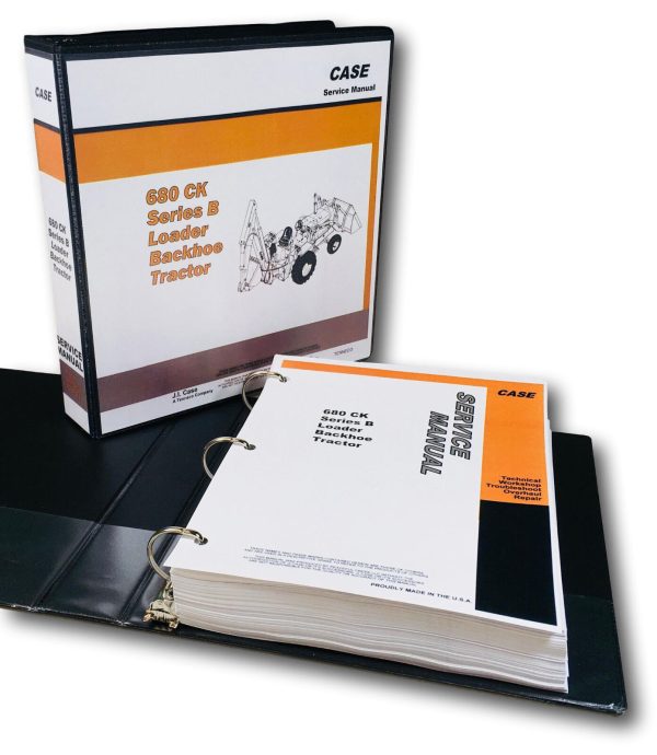 Case 680B Ck Loader Backhoe Service Technical Manual Repair Shop In Binder