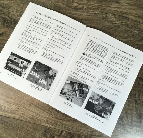 Ford 650 Tractor Loader Backhoe Operators Manual Owners Book Maintenance - Image 10