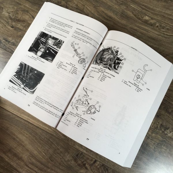 Ford 1320 1520 1720 Tractor Service Parts Manual Repair Shop Set Workshop Book - Image 8