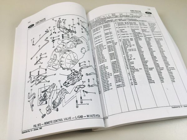 Ford 5110 5900 6410 6810 7410 Tractor Parts Manual Catalog Book Assembly - Image 5