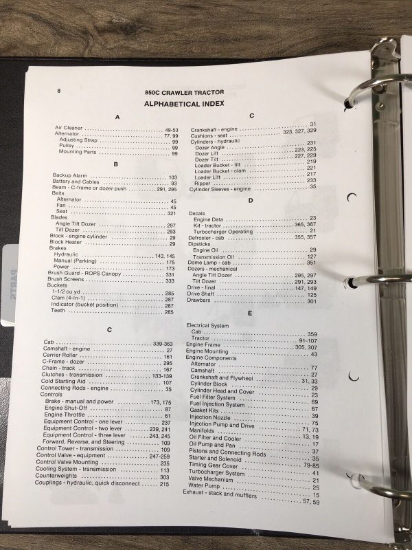 Case 850C Crawer Loader Dozer Parts Manual Catalog Book Schematic Exploded Views - Image 4