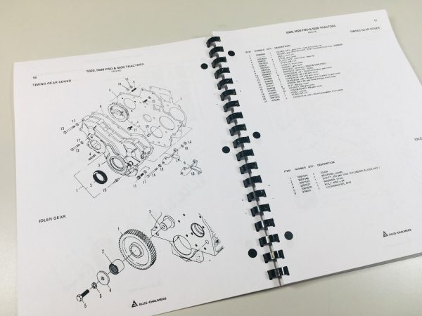 Allis Chalmers 5020 5030 2Wd 4Wd Tractor Parts Manual Catalog - Image 3