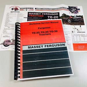Ferguson To-30 To-20 Te-20 Tractor Service Repair Shop Manual To20 Te20 To30