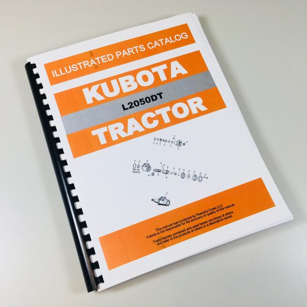 Kubota L2050Dt Tractor Parts Assembly Manual Catalog Exploded Views Numbers