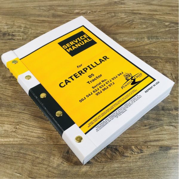 Service Manual Caterpillar D5 Crawler Tractor SN 50J 54J 62J 63J 67J 93J 94J 95J