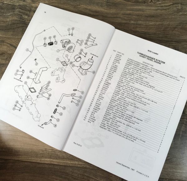 Case W30 Articulated Wheel Loader Parts Catalog Operators Manual Owners Set - Image 11