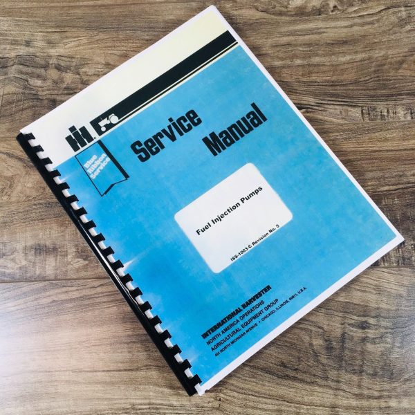 International Fuel Injection Pump Diesel Engine for TD25B Crawler Service Manual