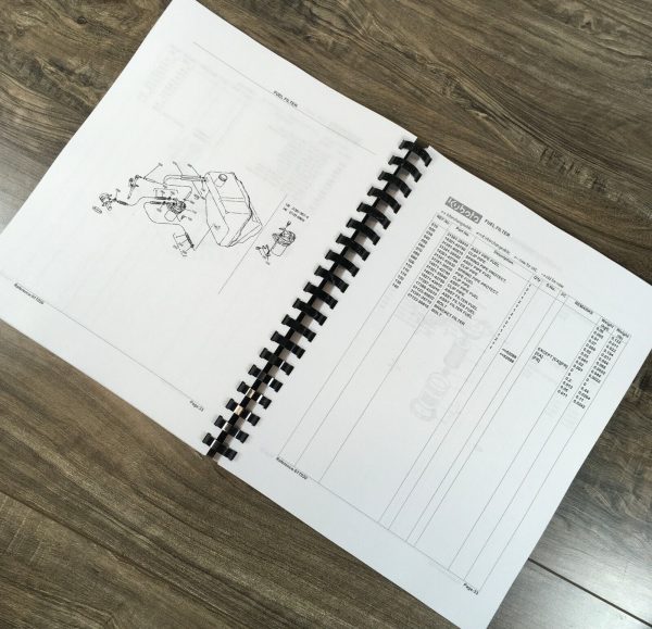 Kubota L2250Dt Tractor Parts Catalog Manual Assembly Exploded Views Numbers - Image 6