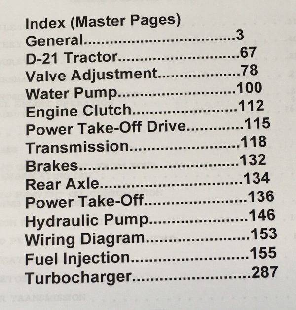 Allis Chalmers D-21 Tractor Service Manual Parts Operators Owners Repair Shop Ac - Image 2