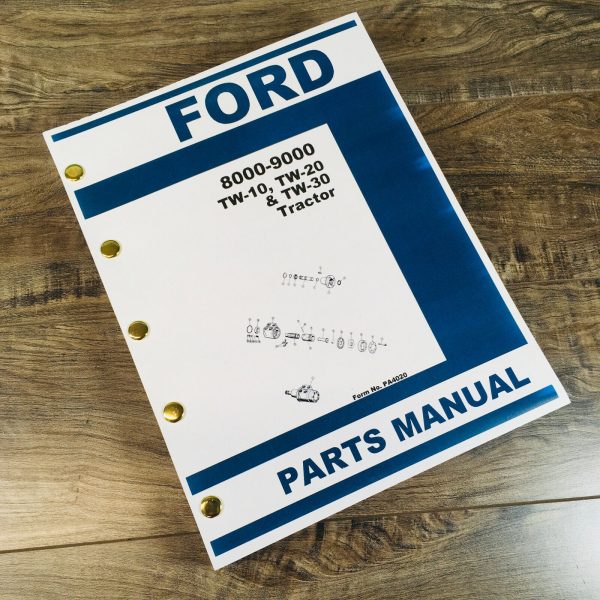 Ford 8000 8200 8400 8600 8700 Tractor Parts Manual Catalog Book Assembly