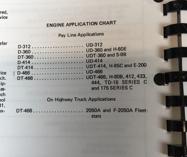 International 515 Pay Loader Service Parts Operators Manual Set Repair Shop Book - Image 6
