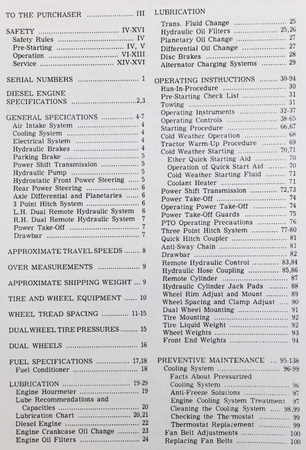 Case 2670 Tractor Operators Owners Manual - Image 2