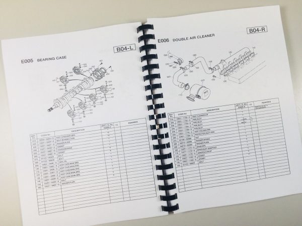 Kubota M4950 M5950 Tractor Operators Owners Manual Parts Catalog Set - Image 7