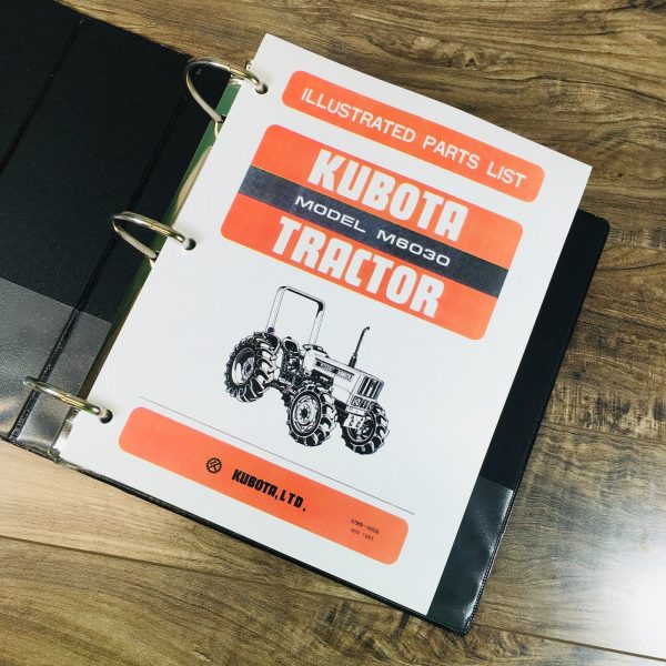 Kubota M6030 M6030DT Tractor Service Manual Parts Catalog Repair Shop Workshop - Image 4