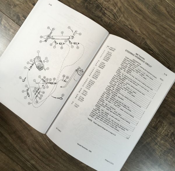 Case 360 Trencher Manual Parts Catalog Operators Owners Set Book Backhoe Attach - Image 5