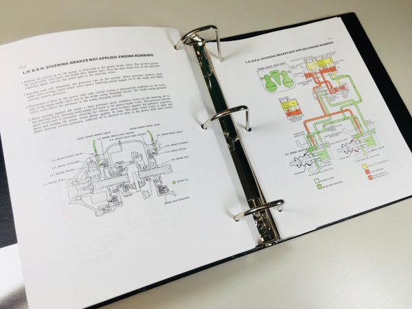 Case 1270 Tractor Service Parts Operators Manual Shop Set - Image 3