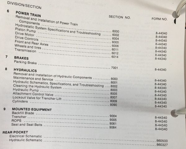 Case 760 Trencher Service Manual Parts Catalog Repair Shop Book Workshop Set - Image 4