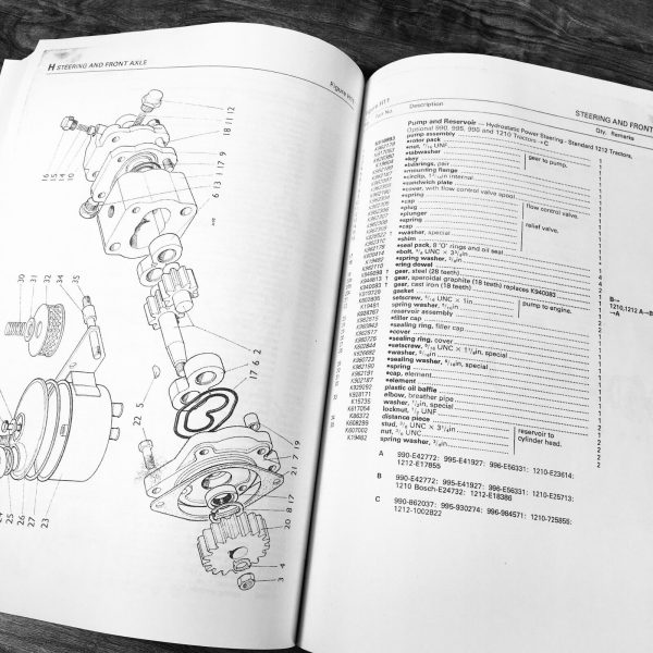 Case 885 990 995 1210 1410 1412 Tractor Parts Manual Set Catalog Assembly Book - Image 6