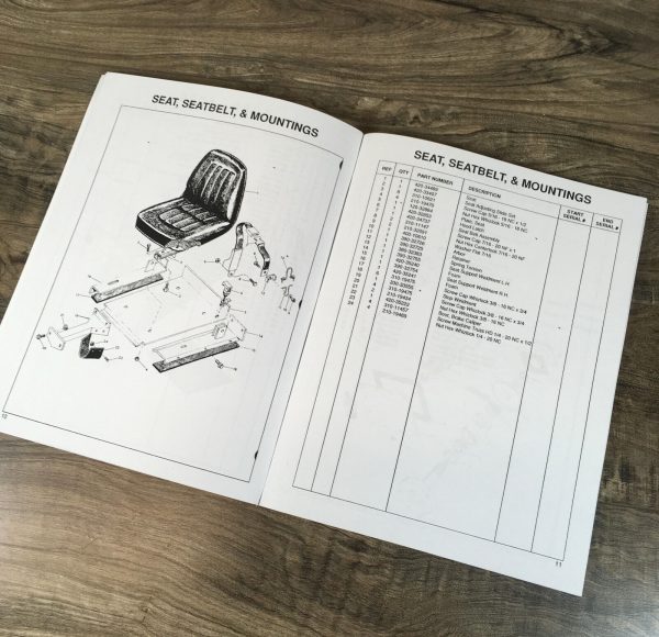 Mustang 910 Skidsteer Loader Parts Manual Catalog Book Assembly Schematics Views - Image 4