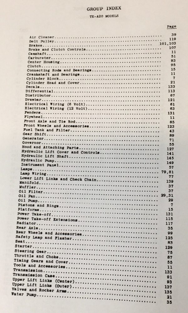 Massey Ferguson 35 Tractor Parts Catalog Manual Book Exploded View Assembly - Image 4