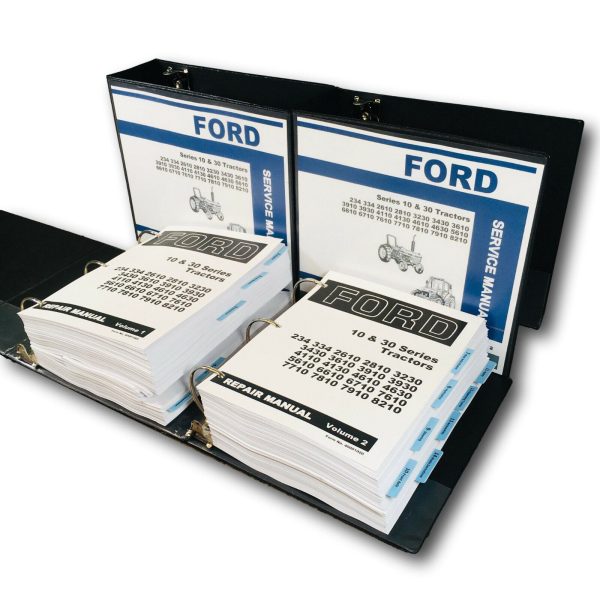 Ford Series 10 7810 7910 8210 Tractor Service Manual Set Repair Shop 2 Volume