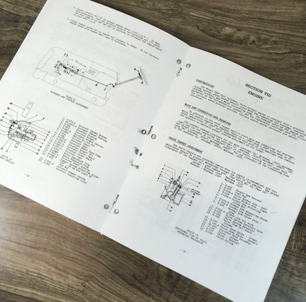 Oliver 60 Row Crop Tractor Operators Manual Owners Book Maintenance Adjustments - Image 7