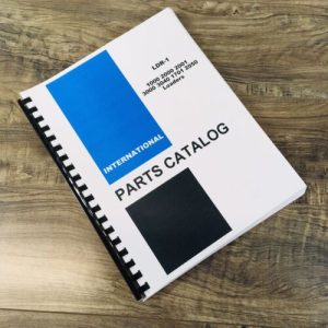 International 1000 2000 2001 3000 3040 1701 2050 Loader Parts Manual Catalog