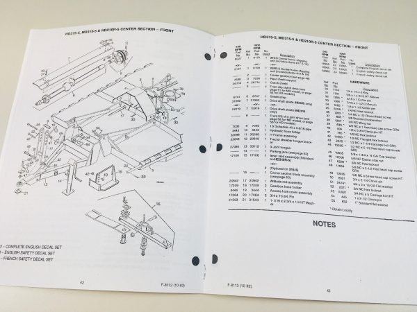 Woods Md315-5 Hd315-5 Hd210R-5 Rotary Cutter Mower Deck Operators Owners Manual - Image 5