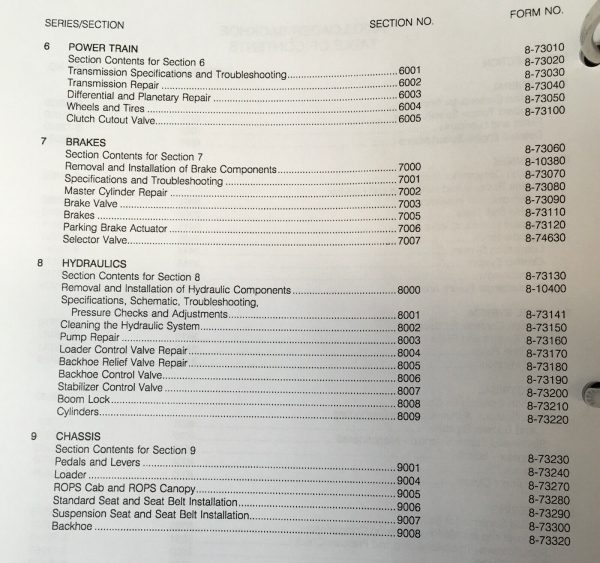 Case 780D Tractor Loader Backhoe Service Technical Manual Repair Shop In Binder - Image 4