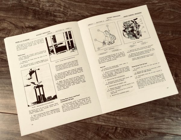 Massey Ferguson 205 35 50 Tractors A3.152 Diesel Engine Service Manual Repair - Image 4