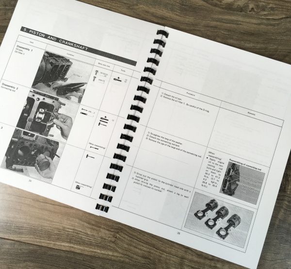 Kubota V1501-B Engine For L345Dt Tractor Service Manual Repair Shop Book - Image 6