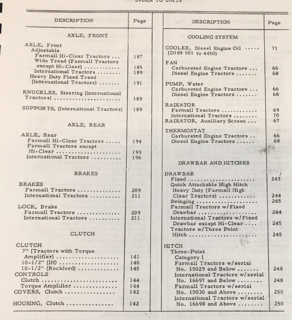 International 504 Diesel Tractor Parts Operators Manual Set Catalog Book D-188 - Image 2