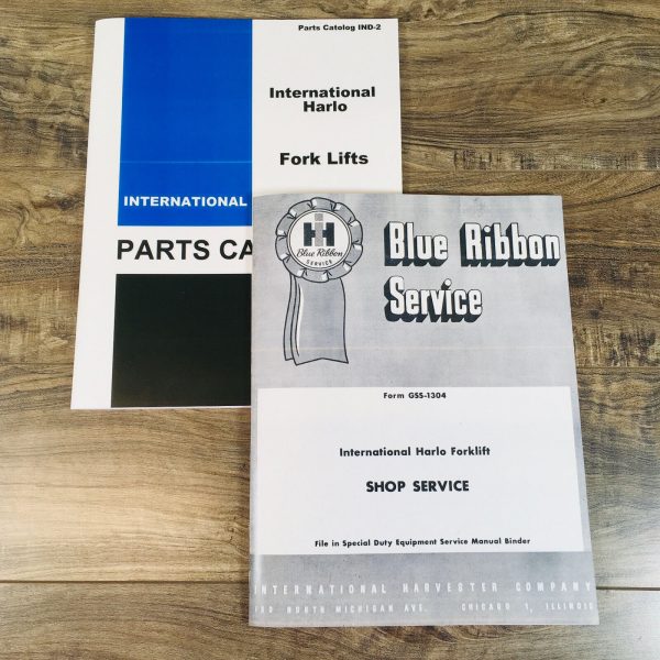 International R-4614 Hr-4621 R-4621 Harlo Forklift Service Parts Manual Set Ih