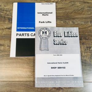 International 240 300 330 340 Tractor Harlo Forklift Service Parts Manual Set Ih