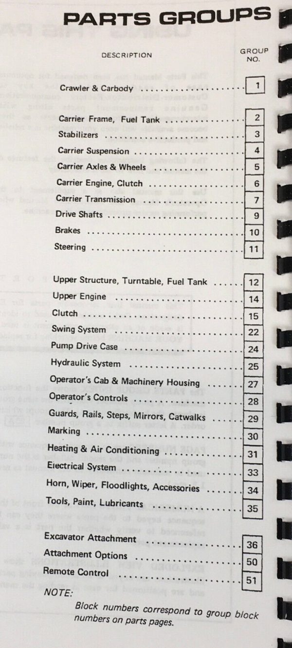 Koehring 4460 4465 4470 4475 Hydraulic Excavator Parts Manual Catalog Assembly - Image 2