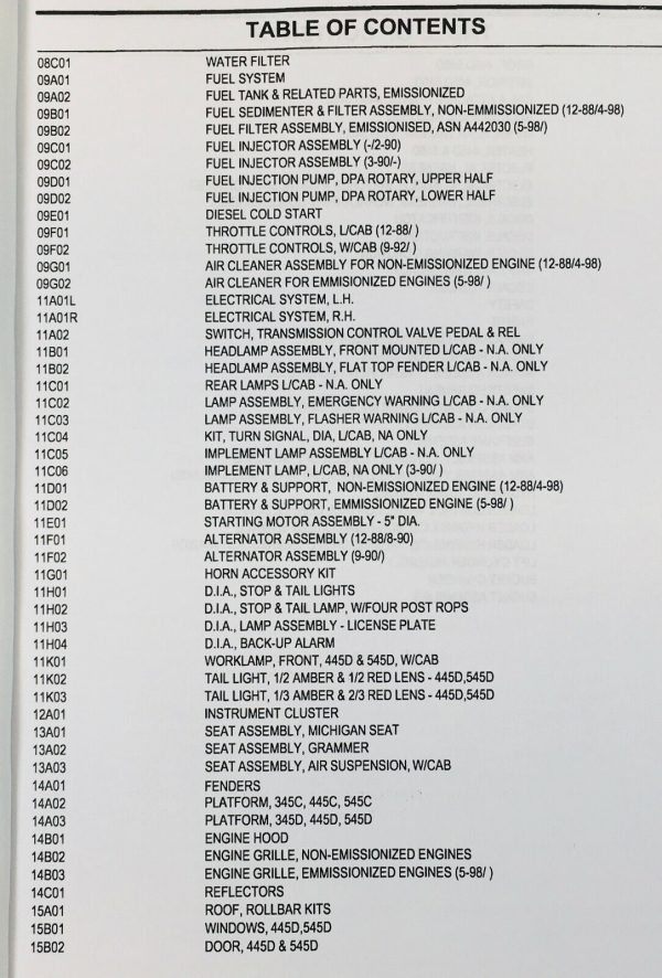 Ford 345C 445C 545C Tractor Loader Service Repair Manual Parts Catalog Shop Set - Image 9
