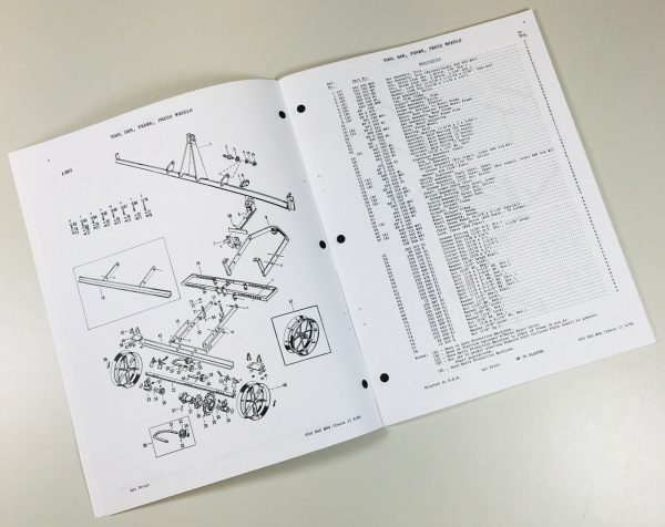 Massey Ferguson 72 Moldboard Plow Parts Manual Catalog Book Schematic Numbers - Image 4