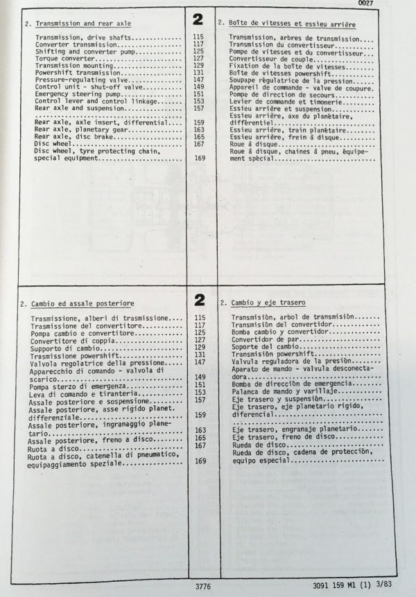 Terex Ibh 44D Loader Parts Manual Catalog Book Assembly Schematics Exploded View - Image 7