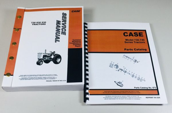 Case 730 731 732 733 734 Tractor Service Repair Manual Parts Catalog Assembly