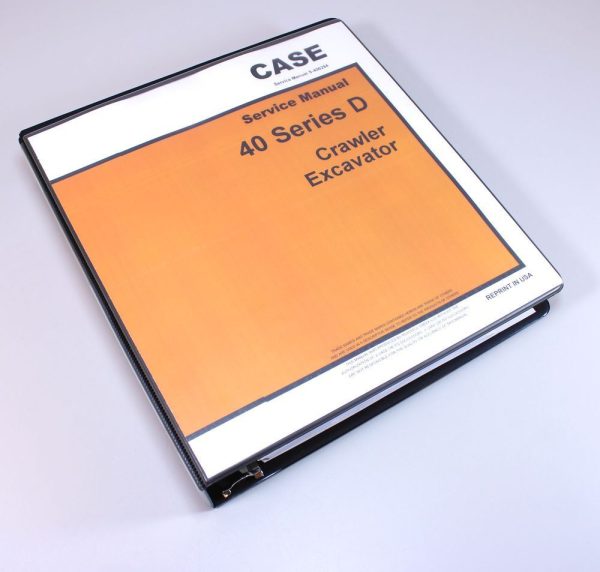 Case Drott 40D Crawler Excavator Service Technical Repair Manual 40 Series D