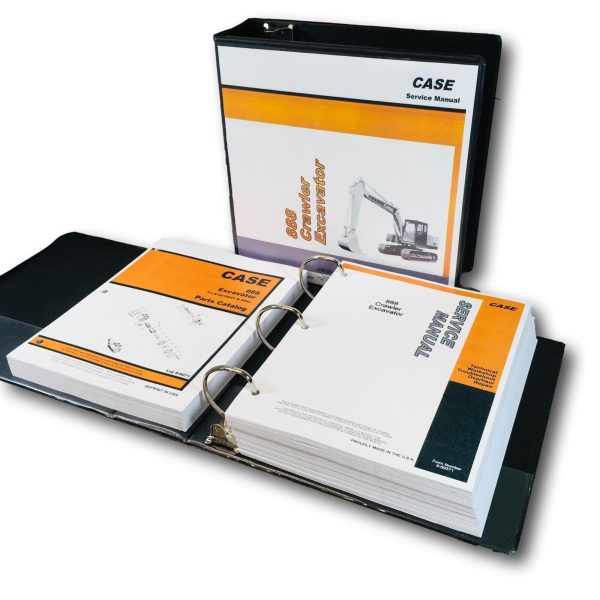 Case 888 Excavator Service Manual Parts Catalog Set Repair Shop PIN 15041-After