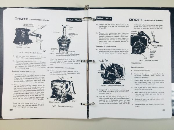 Case Drott 85Rm2 Carrydeck Crane Service Manual Parts Catalog Repair Shop Set - Image 10